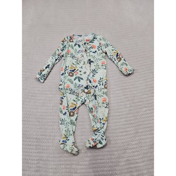 Angel Dear Other - Angel Dear Sleeper Babygirls 3/6 Months Bamboo Bird Nest Ruffle Butt